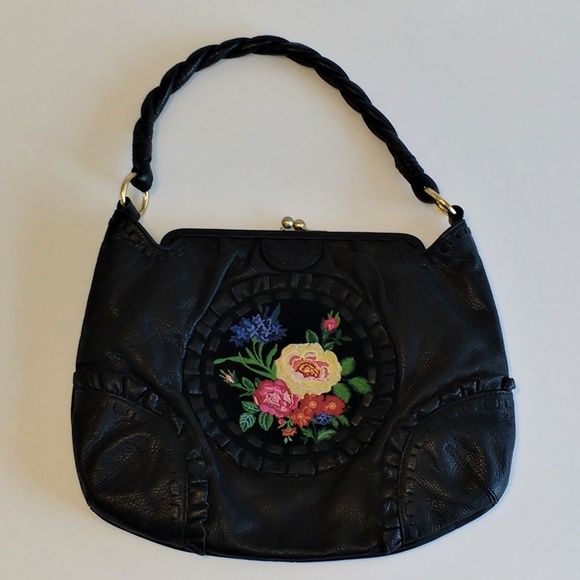 Isabella Fiore Handbags - Isabella Fiore leather floral embroidered handbag